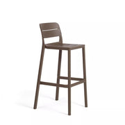 Taburete Nardi Cassia Stool Tabaco Polipropileno Apilable