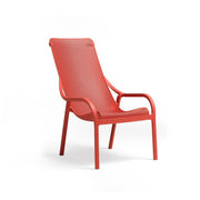 Sillón Nardi Net Lounge Coral Opaco Polipropileno
