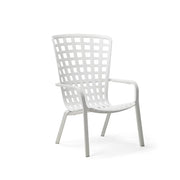 Nardi Sillón Folio Blanco Mate Reclinable Fibra de Vidrio