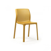 Silla Nardi Bit Mostaza Polipropileno Perforada Apilable