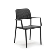 Silla Nardi Bora Antracita Brazos Polipropileno Apilable