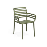 Silla Nardi Doga Brazos Agave Polipropileno Apilable
