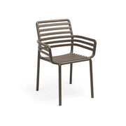Nardi Silla Doga Brazos Tabaco Polipropileno Apilable