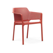 Nardi Silla Net Coral Opaco Polipropileno Apilable
