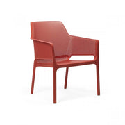 Silla Nardi Net Relax Coral Polipropileno Apilable