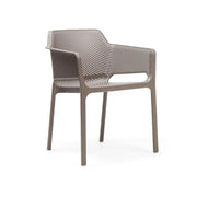 Silla Nardi Net Gris Taupe Polipropileno Apilable