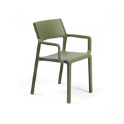 Silla Nardi Trill con Brazaletes Agave Polipropileno Apilable
