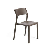 Silla Nardi Trill Bistrot Tabaco Polipropileno Apilable