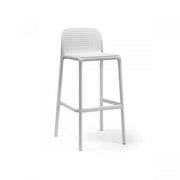 Taburete Nardi Lido Blanco Mate Polipropileno Alt. 76 cm