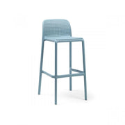 Taburete Nardi Lido Azul Cielo Polipropileno Altura 76 cm