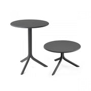 Mesa Nardi Spritz Antracita Redonda Polipropileno Doble Altura
