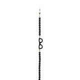 okkia okkia collana bijoux con palline in plastica per occhiali e mascherina colore black pearl ean 8056211376108
