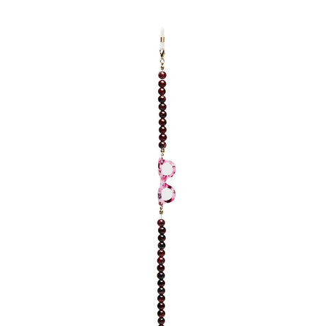 okkia okkia collana bijoux con palline in vetro per occhiali e mascherina colore chocolate opal ean 8056211376030
