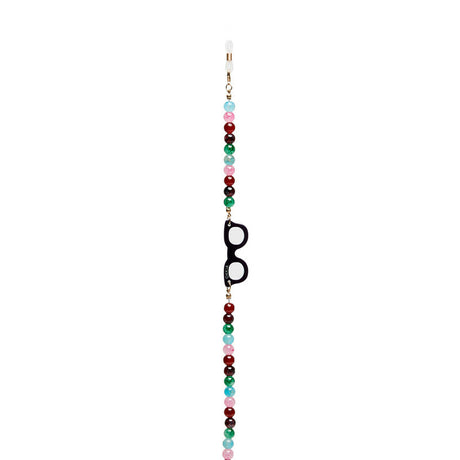 okkia okkia collana bijoux con palline in vetro per occhiali e mascherina colore gipsy ean 8056211376061