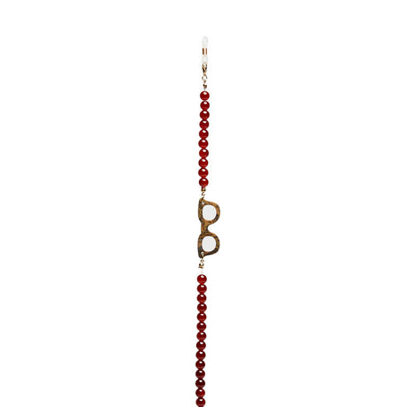okkia okkia collana bijoux con palline in vetro per occhiali e mascherina colore tigers eye ean 8056211376078