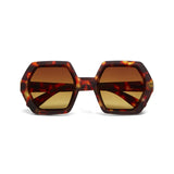 okkia okkia occhiale da sole premontato esagonale mod emma classic havana ean 8055773198029