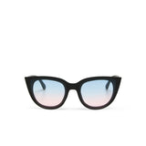 okkia okkia occhiale da sole premontato gatto lite mod silvia soft touch black lenti blue pink ean 8056211375354