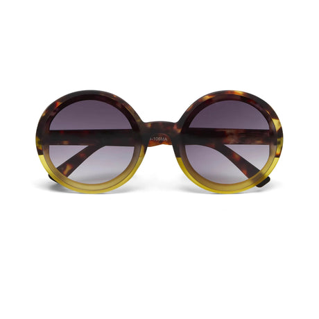 okkia okkia occhiale da sole premontato mod monica round havana yellow ean 8052862288999