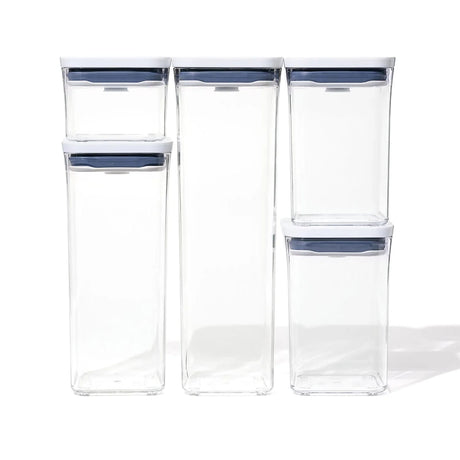 oxo oxo set 5 contenitori good grips pop 2 0 container 0 4 lt 1 1 lt 1 7 lt 2 1 lt ean 719812685151