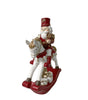preziosa home preziosa home cavallo a dondolo decorativo natale 18 x 7 x 25 cm poliresina scatola ean 8050264185977