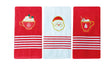preziosa home preziosa home set 3 pz strofinacci spugna jacard ass natale ass natale 50 x 70 cm multicolor cotone ean 8050264140075
