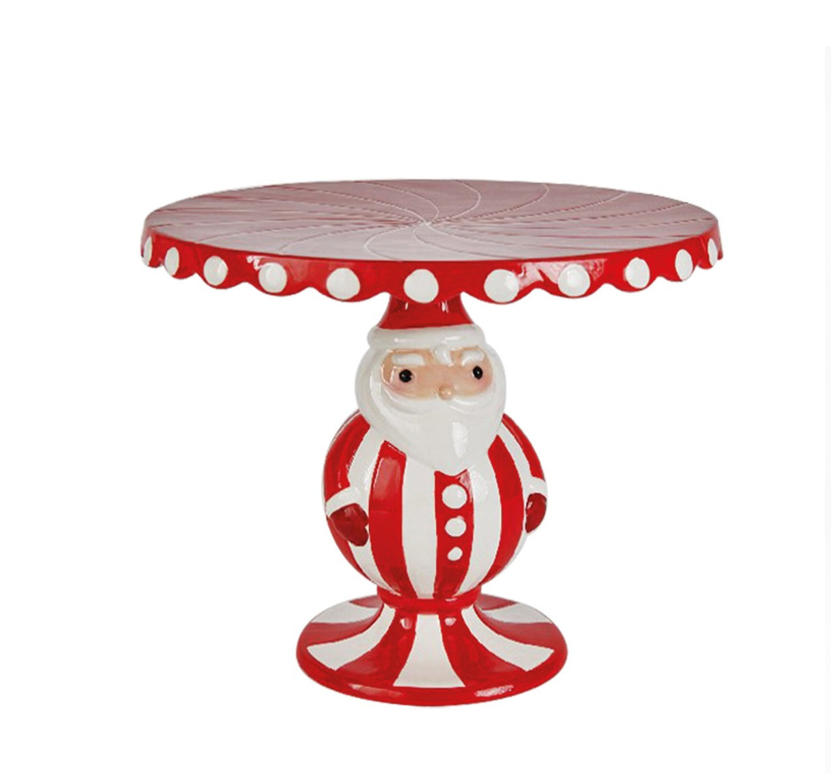 preziosa luxury home preziosa luxury home alzatina natale in ceramica 263 x 263 x 22 cm bianco rosso ean 8050264117459