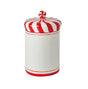 preziosa luxury home preziosa luxury home barattolo natale in ceramica porta bon bon d 155 cm h 262 cm bianco rosso ean 8050264117473