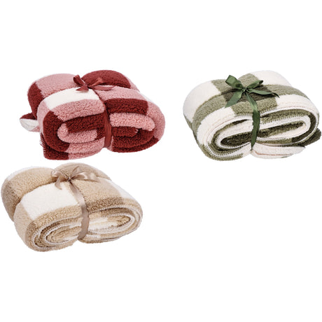 regalo italiano regalo italiano coperta matrimoniale morbida tessuto e sherpa 200 x 220 cm colori assortiti 1 pz ean 8057586171152