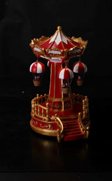 regalo italiano regalo italiano giostra natale con 12 led 22 x 18 cm h 30 cm multicolor ean 8057586156906