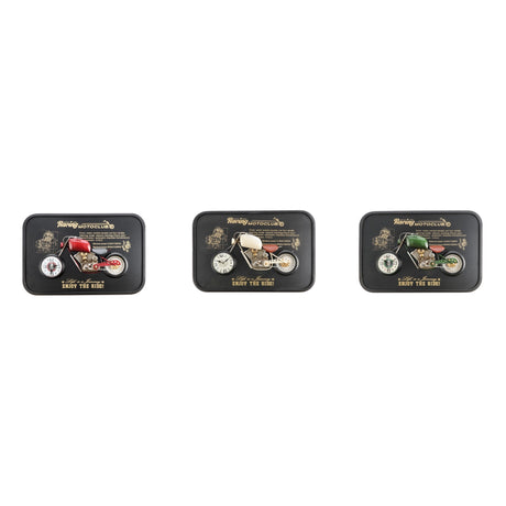 regalo italiano regalo italiano orologio decorativo moto vintage da parete 60 x 40 x 7 cm metallo colori assortiti 1 pz ean 8057586192010