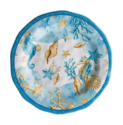 Regalo Italiano Plato Fruta Melamina Shell D 22 Cm A 2 Cm Azul 1 Uds