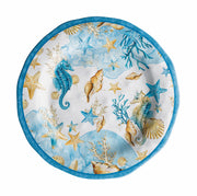 Plato Llano Ad Trend Melamina Shell D 28 Cm H 3 Cm Azul 1 Uds