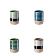 regalo italiano regalo italiano portaspazzolini in ceramica ass d 8 cm h 12 cm bicchiere bagno porta spazzolini moderno 1 pz ean 8057586010017