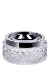 regalo italiano regalo italiano posacenere a molla in vetro e metallo d 12 cm h 6 cm ean 8057586151338