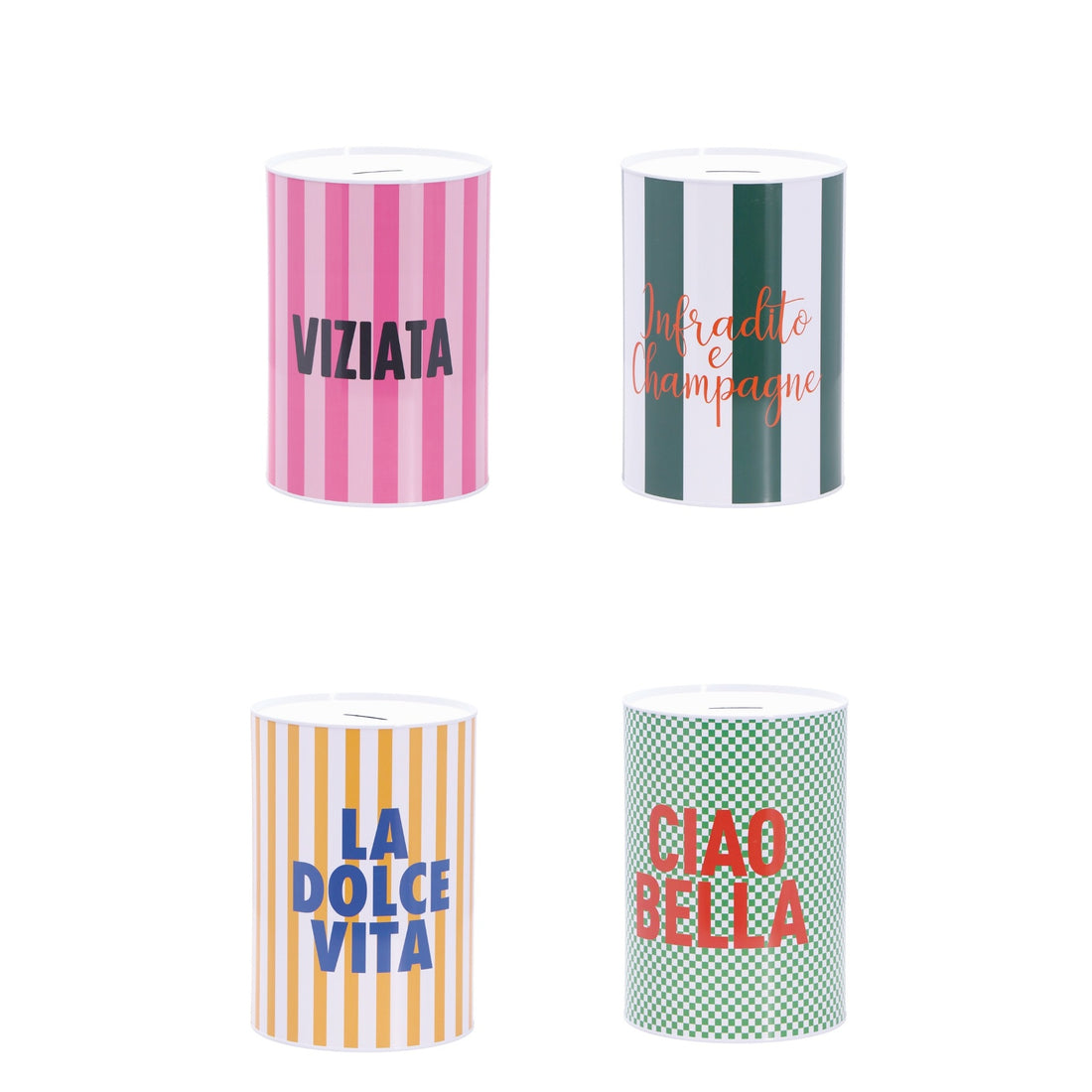 regalo italiano regalo italiano salvadanaio ass d 14 cm h 20 cm latta multicolor 1 pz ean 8057586202115