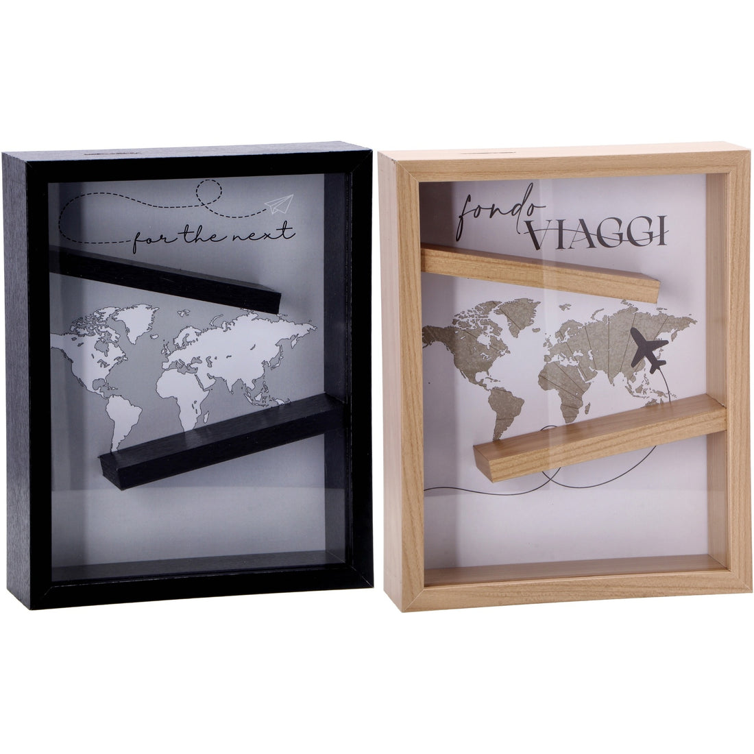 regalo italiano regalo italiano salvadanaio in mdf e vetro 20 x 6 cm h 25 cm ass porta risparmi decorativo moderno 1 pz ean 8057586123717