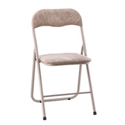 Silla Plegable Ad Trend Nadia Beige 44 x 47 x 80 Cm – Estructura de Acero