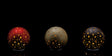 regalo italiano regalo italiano sfera di natale con base vetro ass d 18 cm rosso o oro o nero 1 pz ean 8057586135918