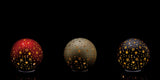 regalo italiano regalo italiano sfera di natale con base vetro ass d 18 cm rosso o oro o nero 1 pz ean 8057586135918