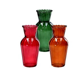 regalo italiano regalo italiano vaso in vetro josh d 9 cm h 15 cm 3 colori assortiti ideale per bomboniere 1 pz ean 8057586208049