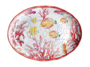 Regalo Italiano Bandeja Ovalada Melamina Shell 40 x 30 x 3 Cm Rojo 1 Uds