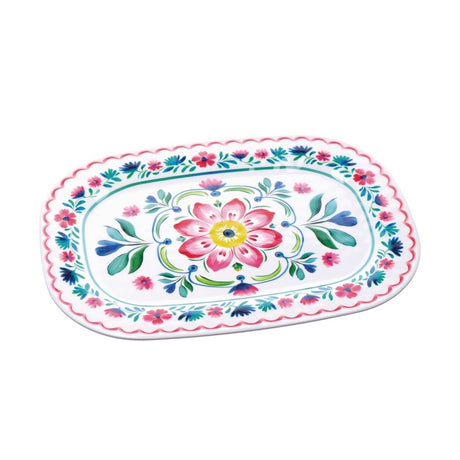 regalo italiano regalo italiano vassoio rettangolare glen in melamina 43 x 32 cm h 2 cm multicolor ean 8057586160798