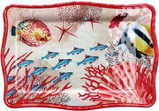 Bandeja Rectangular Ad Trend Melamina Alyssa 30 x 12 Cm Al 2 Cm Rojo 1 Uds