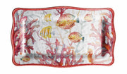 Bandeja Rectangular Melamina Shell Ad Trend 48 x 28 Cm Alto 2 Cm Rojo 1 Uds