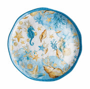 Bandeja Redonda Melamina Shell D 40 Cm H 2 Cm Azul 1 Uds Ad Trend