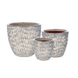 regalo italiano regalo italiano set 3 vasi cachepot in ceramica color crema h 23 30 35 cm vasi decorativi eleganti ean 8057586128880