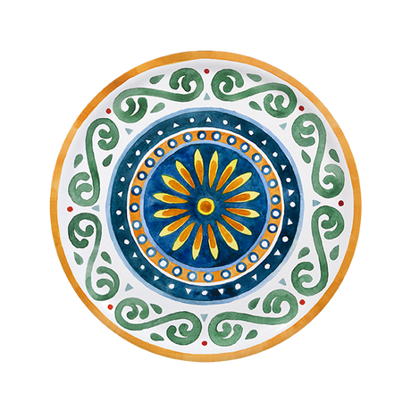 saturnia saturnia collezione capri piatto pizza d 31 cm h 17 cm porcellana napoli decorata ean 8003342035770