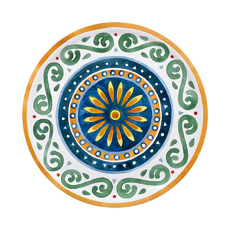 saturnia saturnia collezione capri piatto pizza d 33 cm h 18 cm porcellana napoli decorata ean 8003342035787