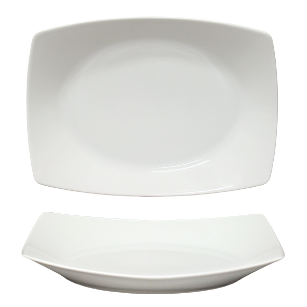 saturnia saturnia piatto rettangolare fondo 34 x 245 cm h 35 cm diag 37 cm porcellana tokio bianco ean 8003342028048