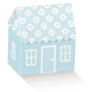 Scotton Casita con Flores 60 x 40 x 70 Mm Azul Celeste 10 Uds